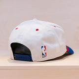 New Era NBA Logo Washed Golfer Snapback White
