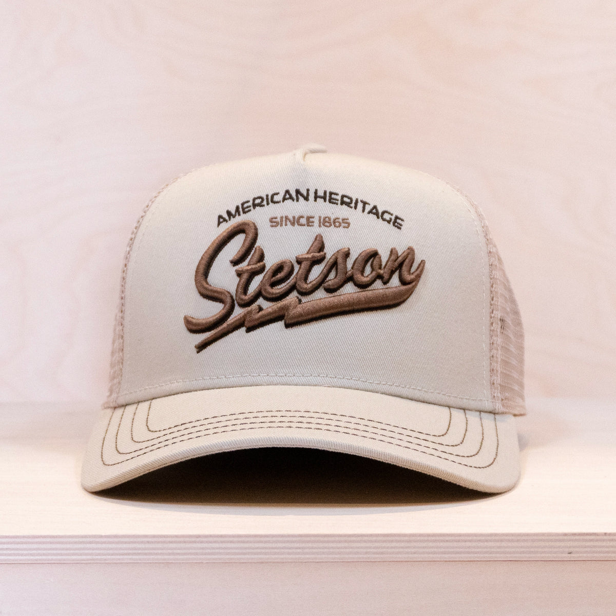 Stetson American Heritage Classic Trucker Cap Beige