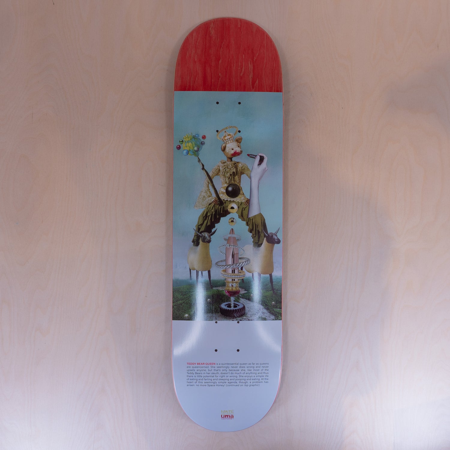 Uma Maite Steenhoudt Teddy Queen 8.25 Skatedecks
