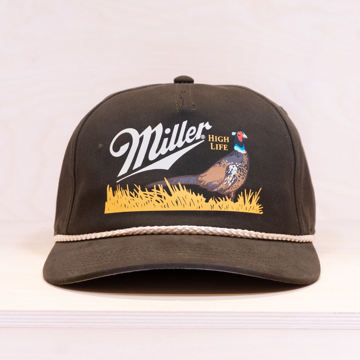 American Needle Miller High Life Canvas Cap Army Green