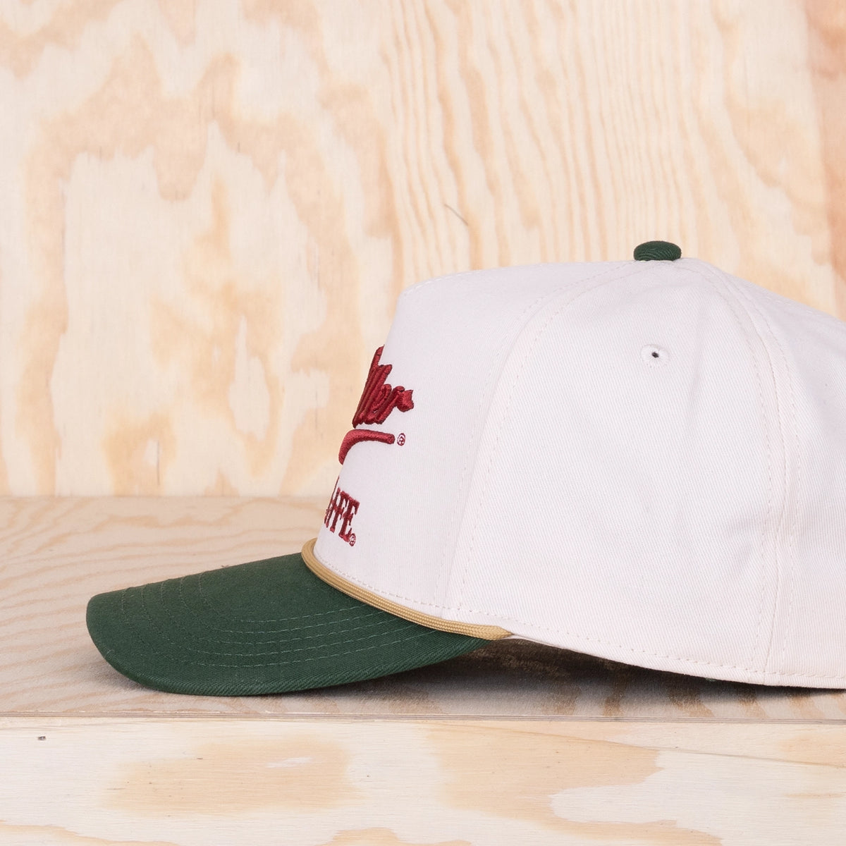 American Needle Miller High Life Scottie A-Frame Cap Cap Ivory/Dark green