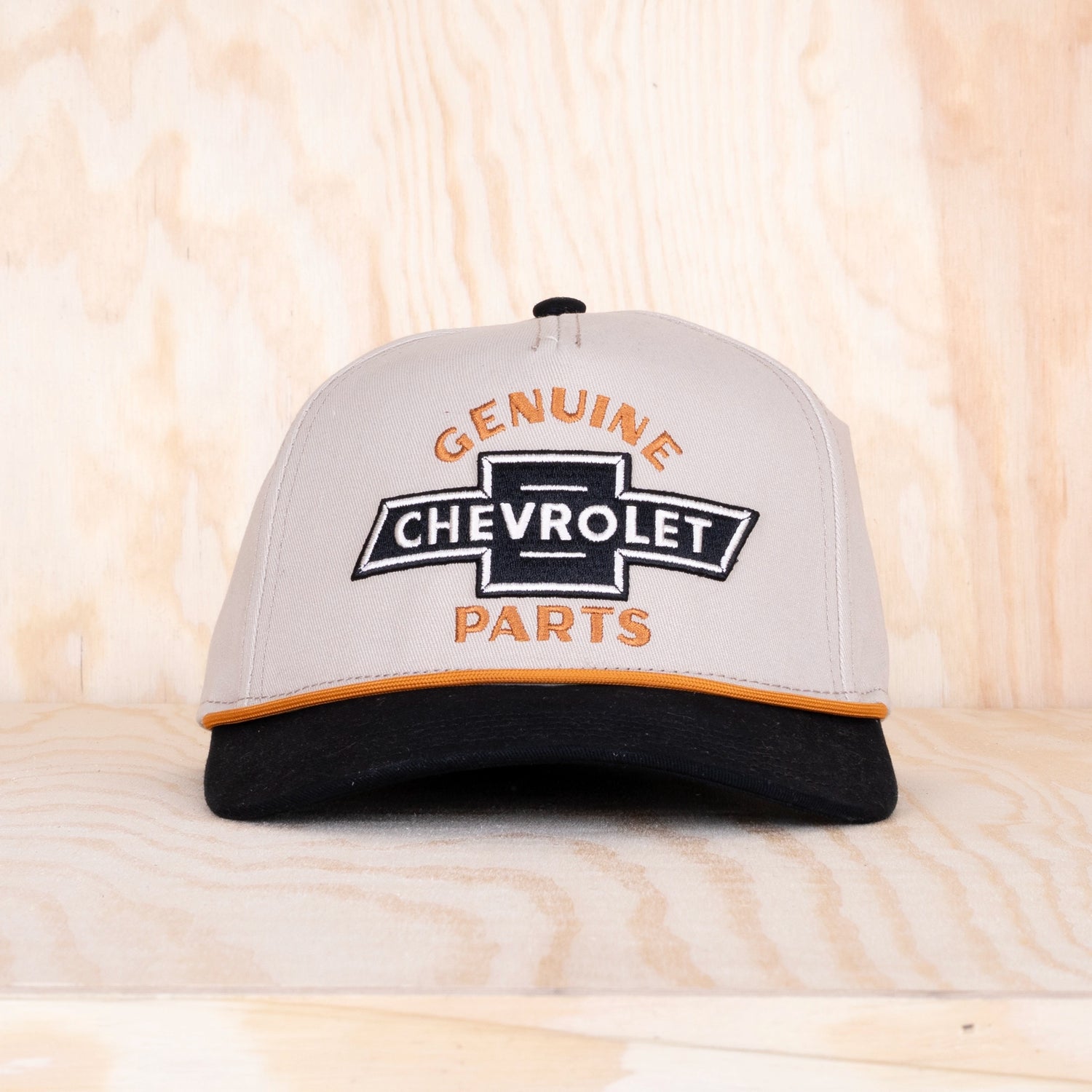 American Needle Chevrolet Scottie A-frame Cap Light Khaki/Black