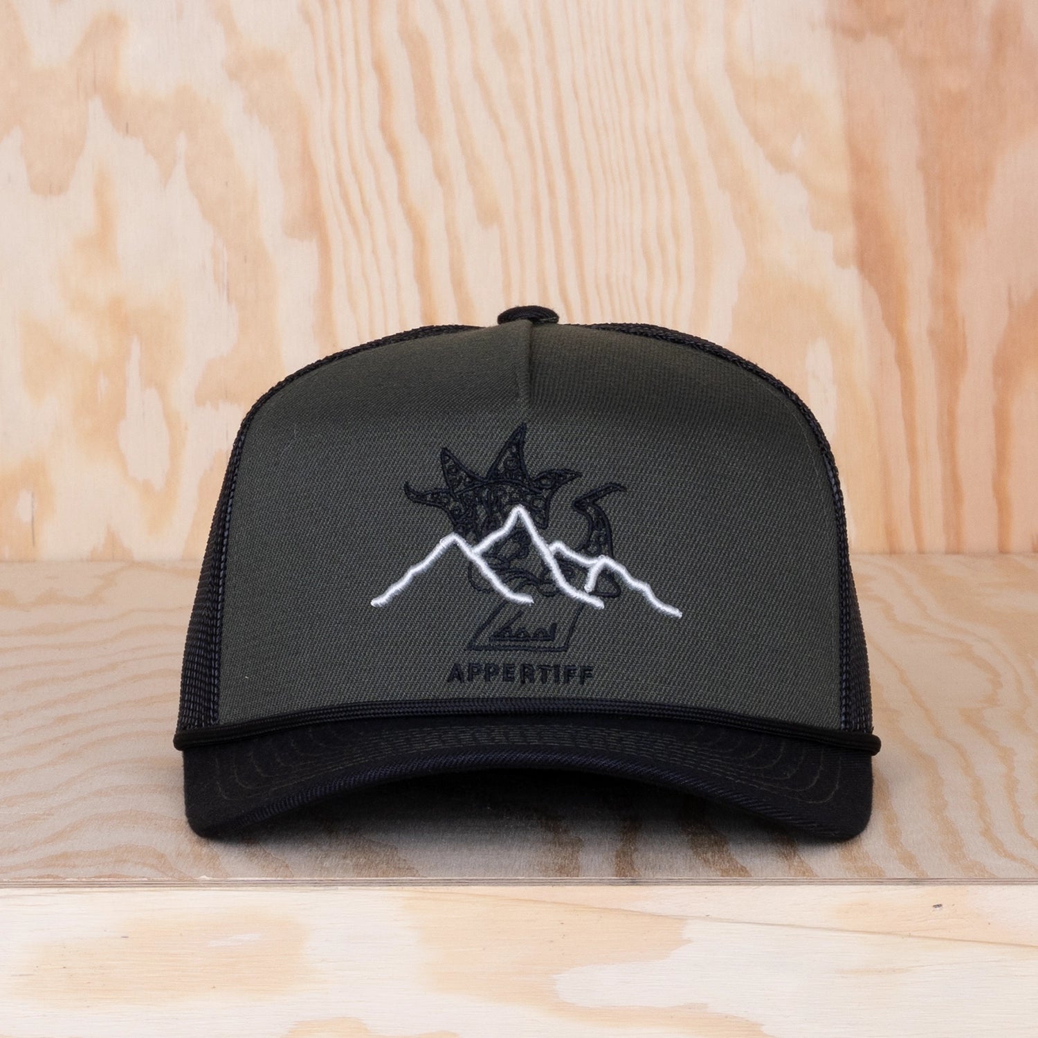 Appertiff Horizon Trucker Cap Olive Green/Black