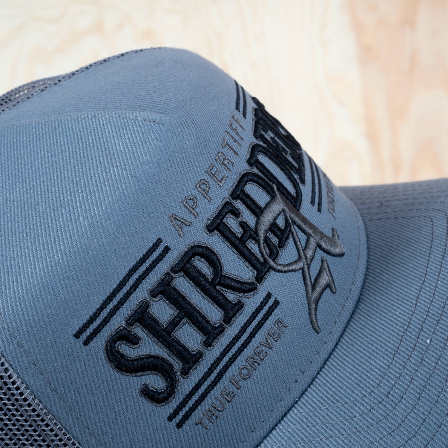 Appertiff A Shredders Trucker Cap Grayscale