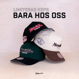 Mitchell & Ness Patches Exclusive Pinscript Pro Crown Cap Cream/Brown