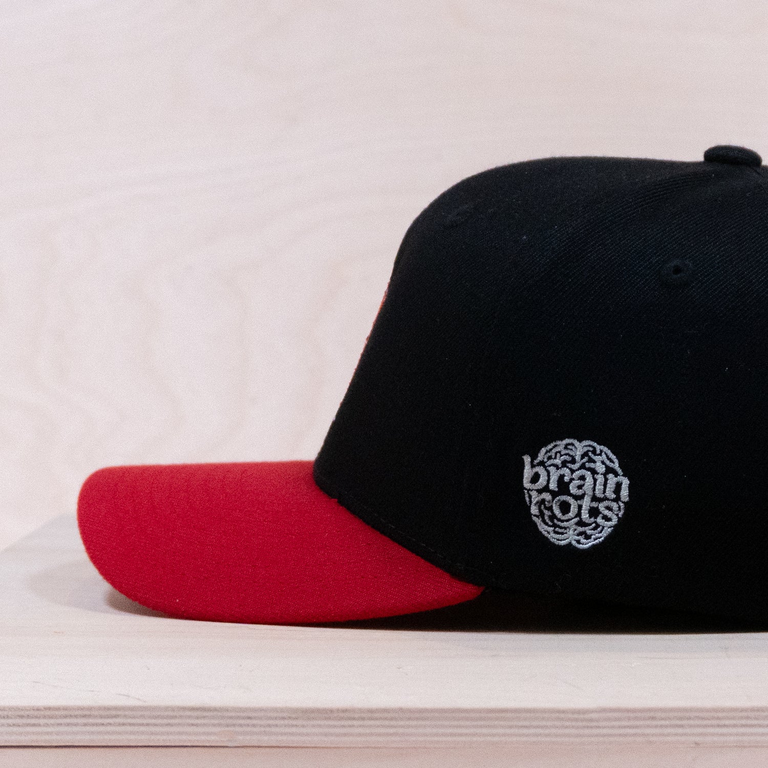 Brainrot Strawberry JR Cap Red Black