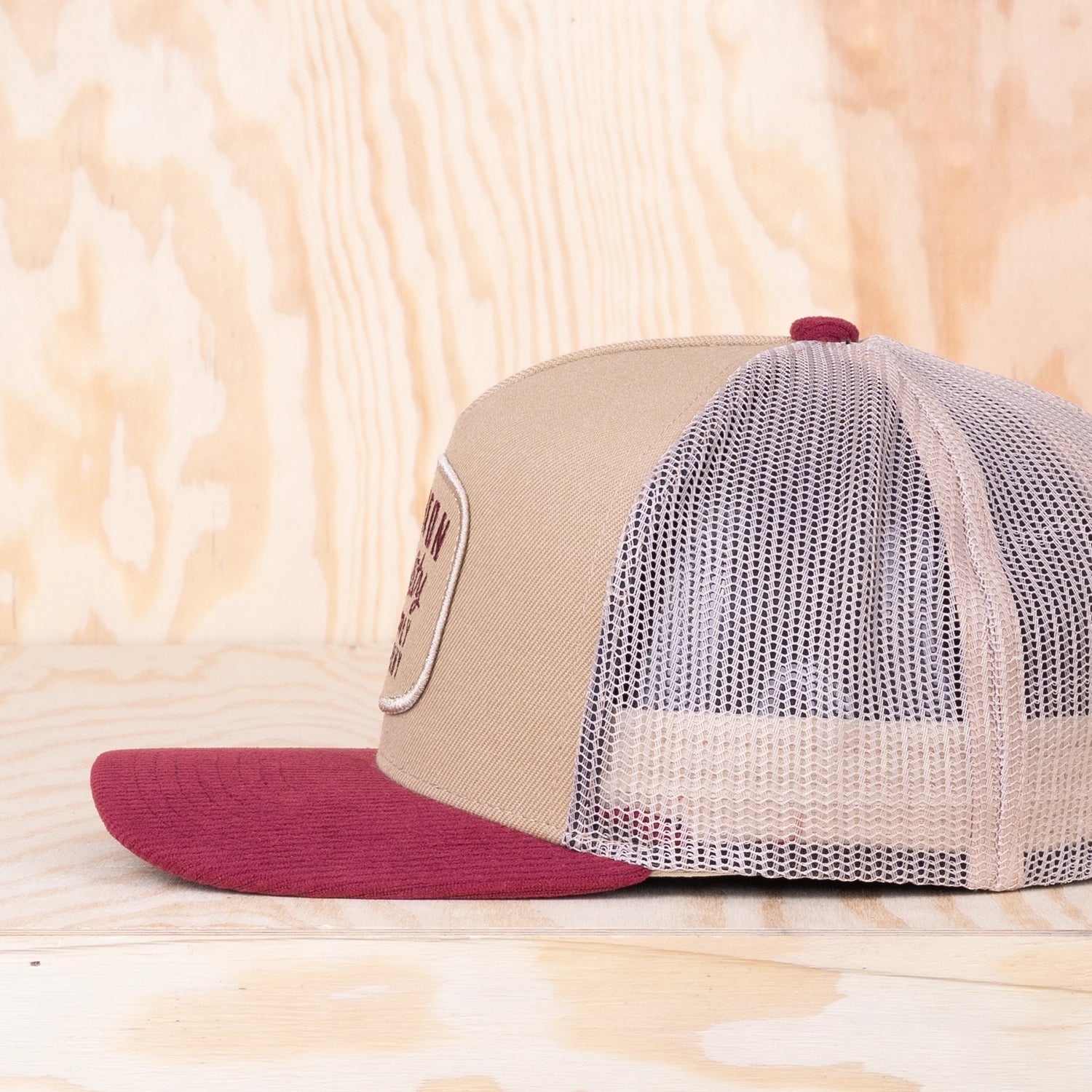 Brixton Hubal C MP Trucker Cat Oatmeal/Dark Brick Corduroy
