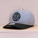 Brixton Crest C MP Snapback Heather Grey/Black