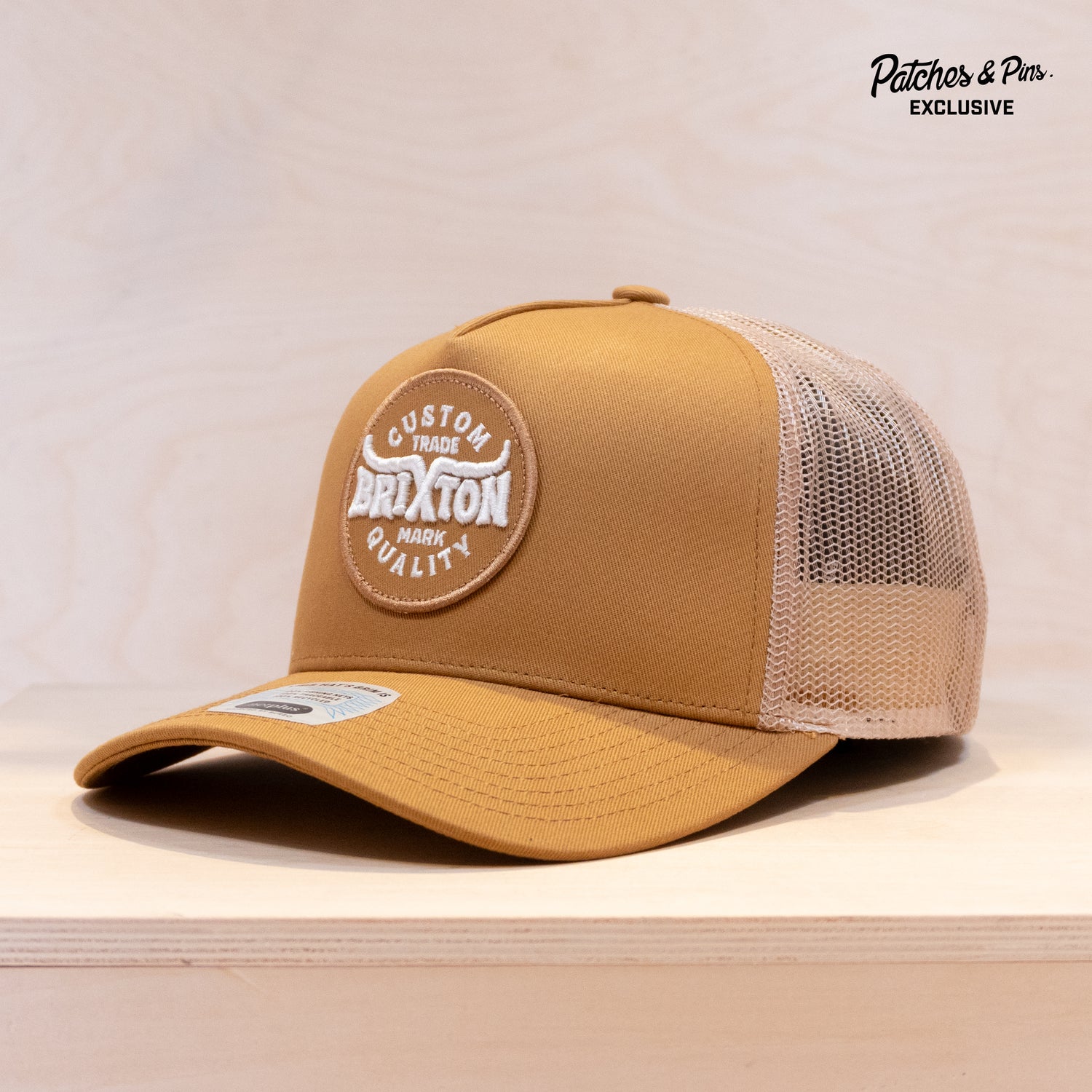 Brixton Patches Exclusive Gibson Trucker Cap Washed Copper/Sand