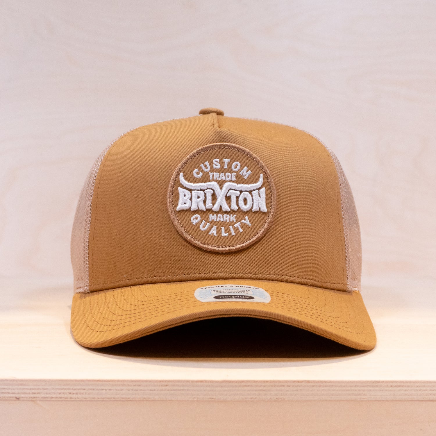 Brixton Patches Exclusive Gibson Trucker Cap Washed Copper/Sand