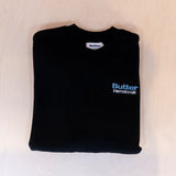 Butter Goods Internationale Embroidered Crew Black