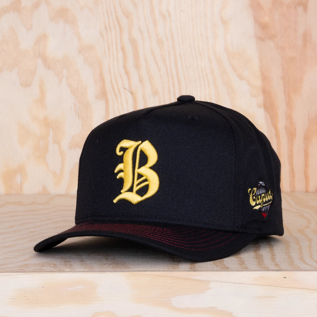 Ca'put Letter B Cap Black / Yellow