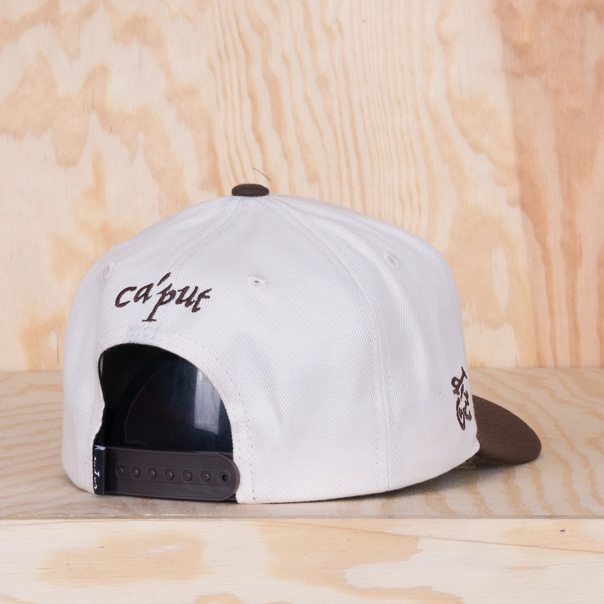 Ca'put Letter L Cap Ivory / Dark Brown