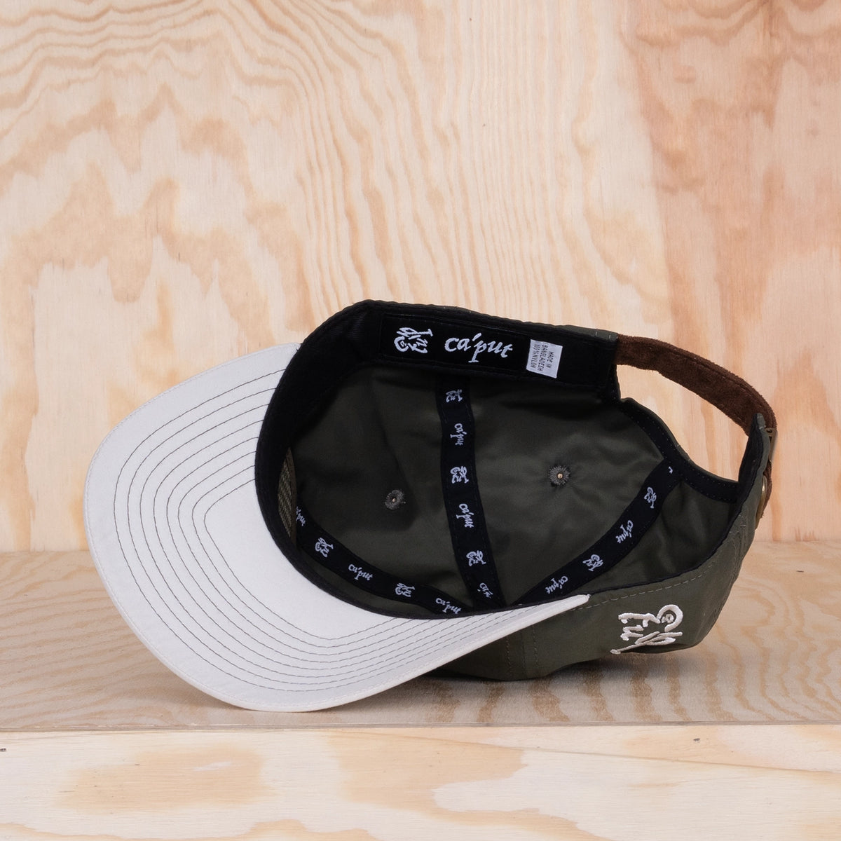 Ca'put Letter P Caddy Cap Olive / Ivory