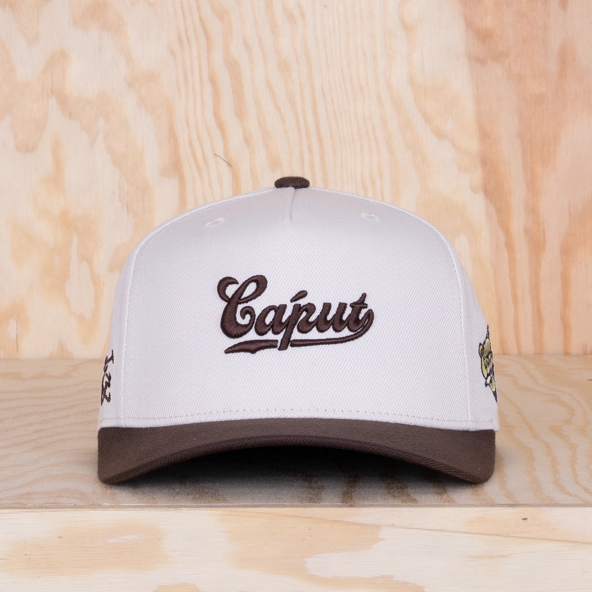 Ca'put Retro Logo Cap Ivory / Dark Brown