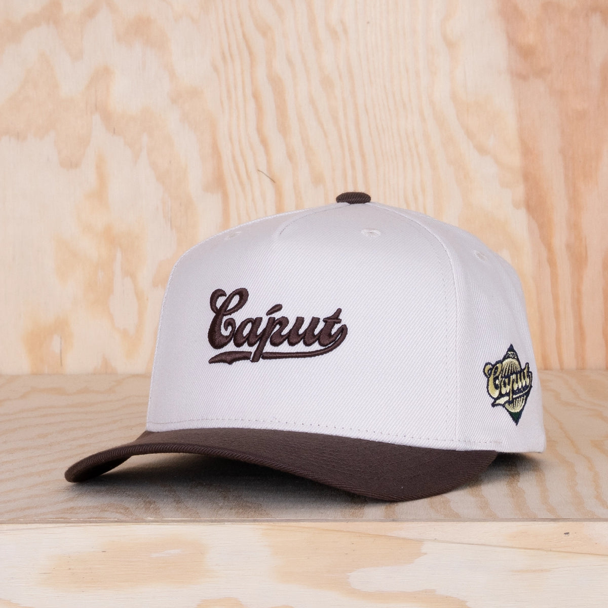 Ca'put Retro Logo Cap Ivory / Dark Brown