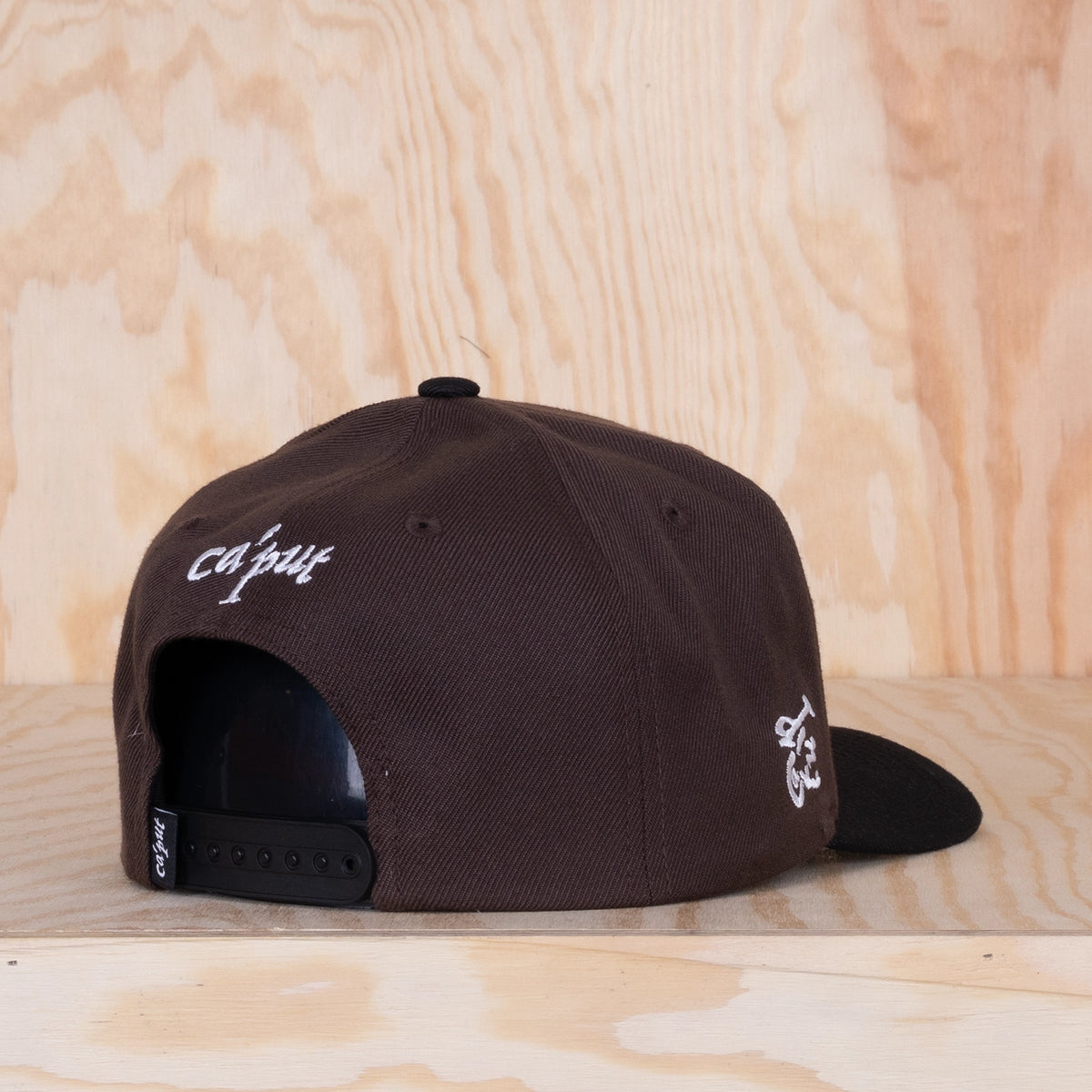 Ca'put Retro Outline Logo Cap Dk Brown / Black