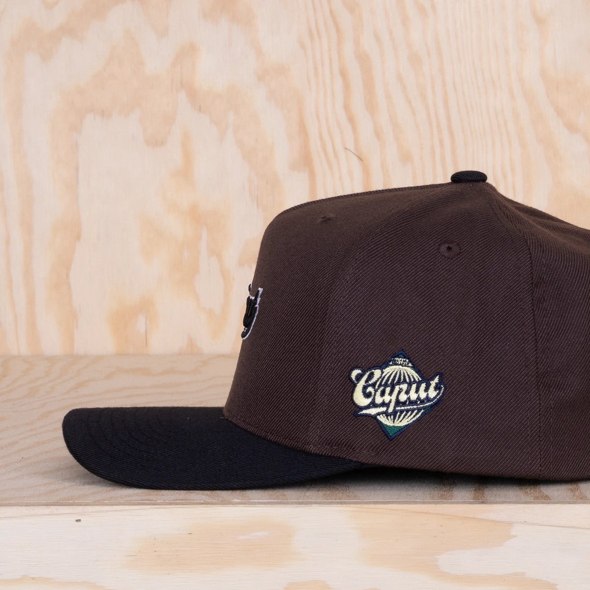 Ca'put Retro Outline Logo Cap Dk Brown / Black