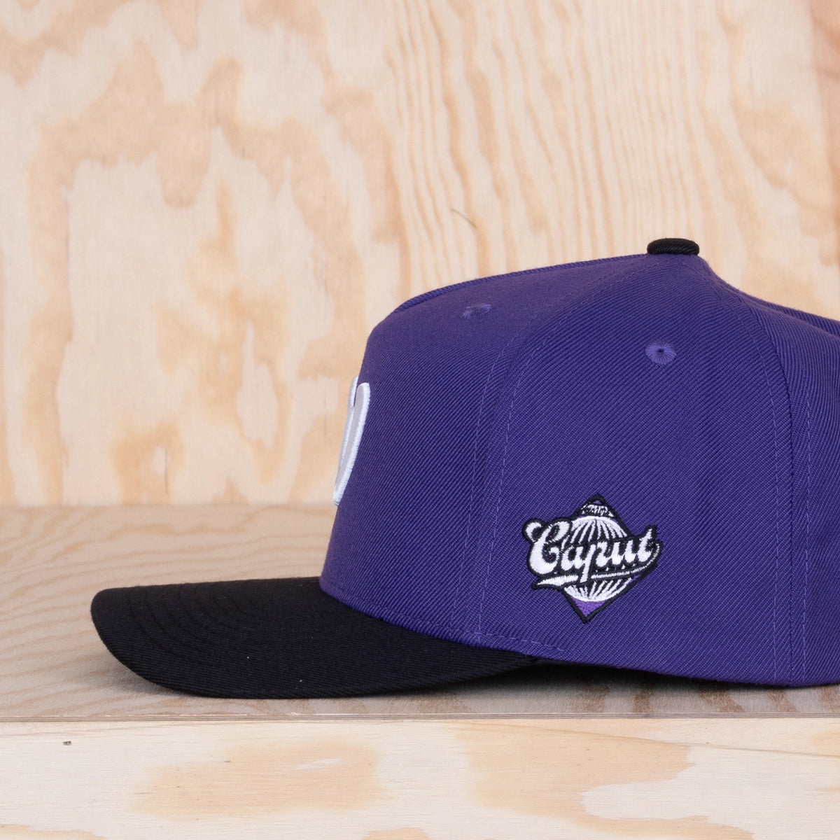 Ca'put Letter W Cap Purple/Black