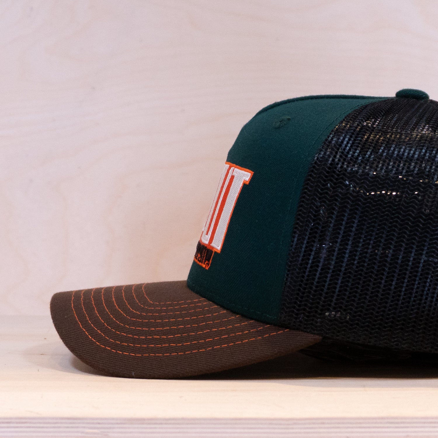 Ca´put Cartoon Logo Trucker Cap Dk Forest / Dk Brown