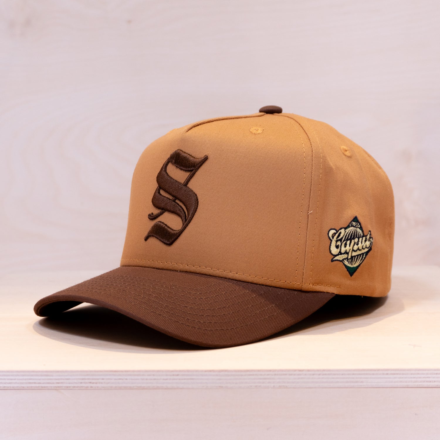 Ca'put Letter S Cap Brown