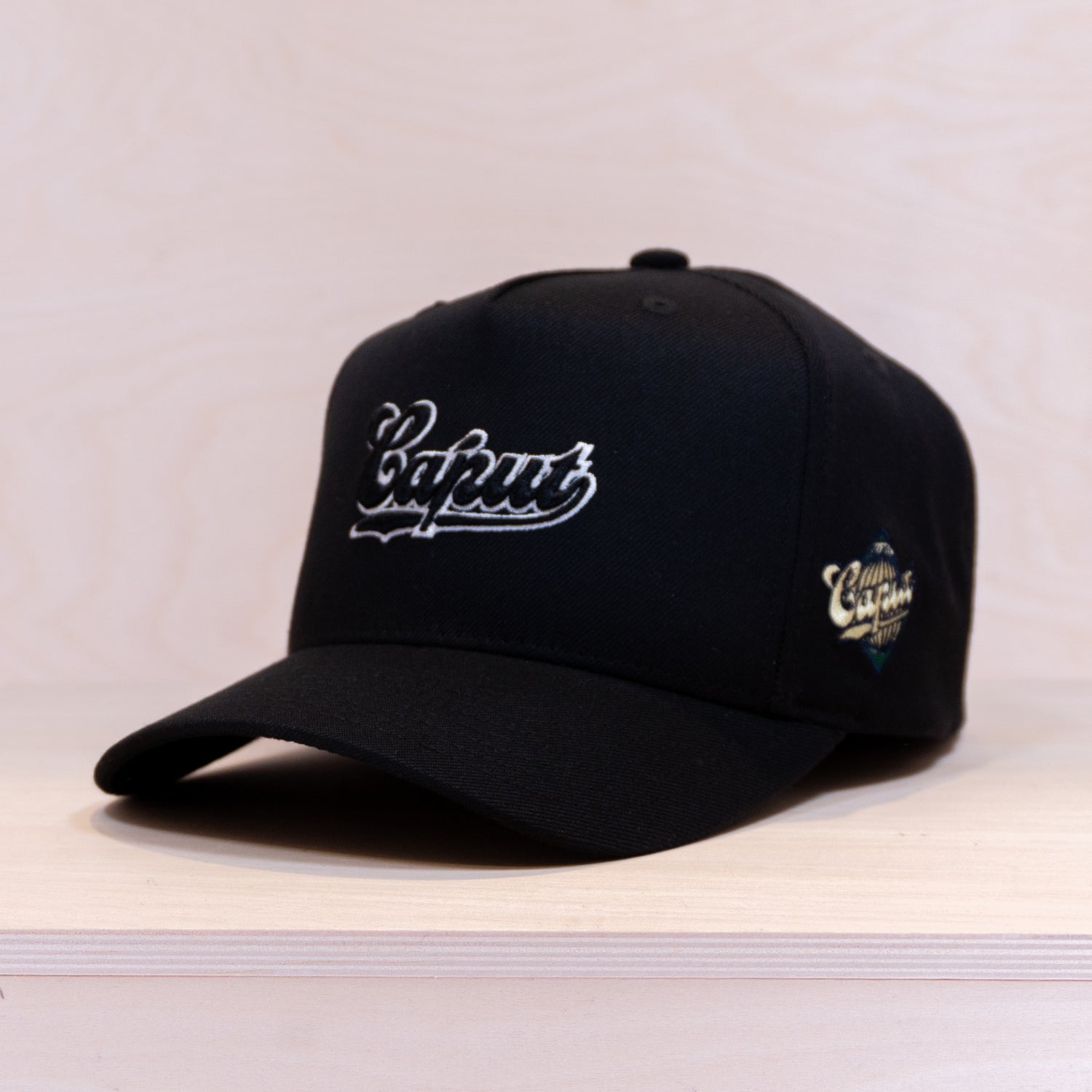 Ca´put Retro Logo Outline Cap Black