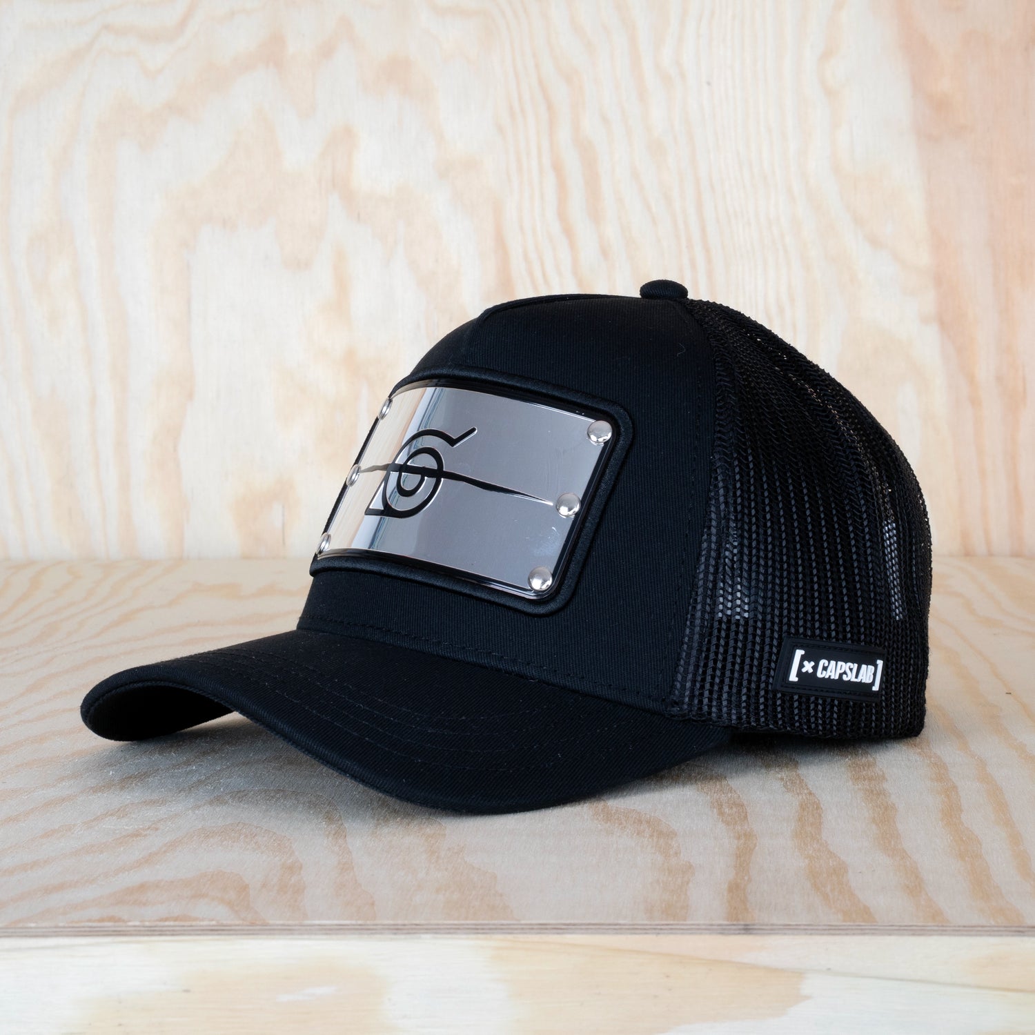 Capslab Naruto Konah Headband Trucker Cap Black