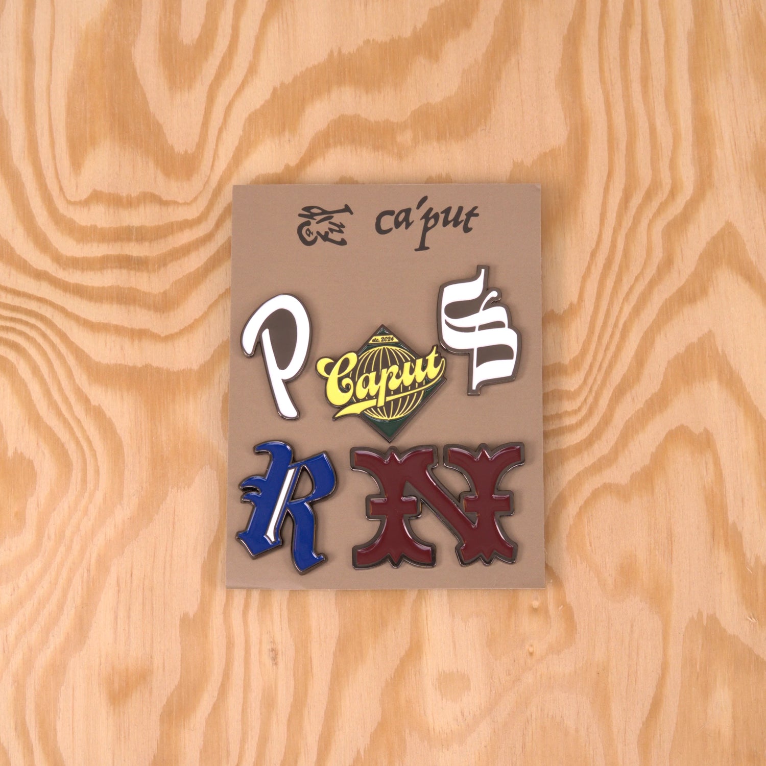 Ca'put Letters Pin Kit Assorted