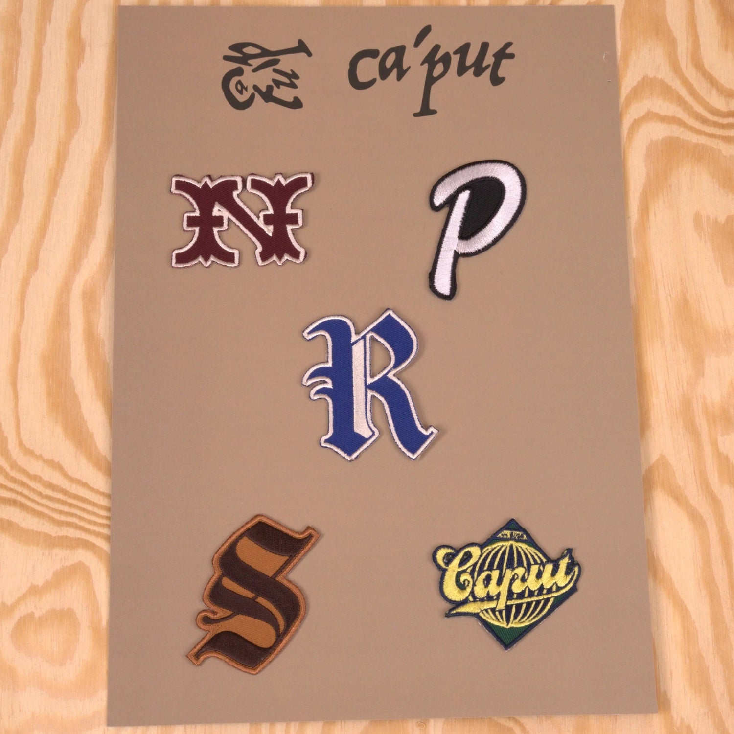 Ca'put Letters Patch Kit Assorted