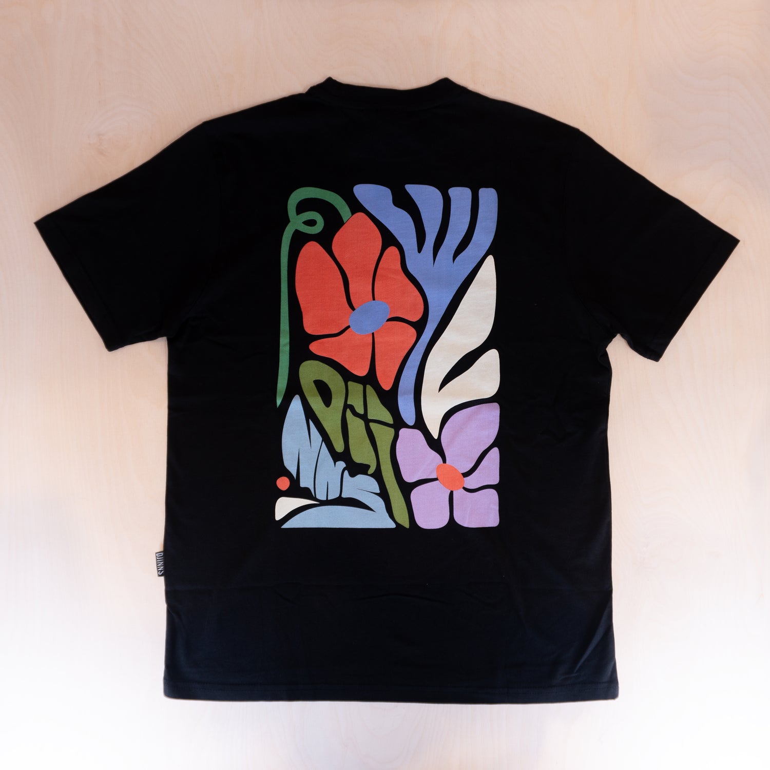 Djinns Flowers T-shirt Black