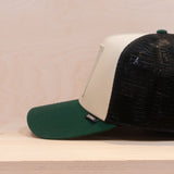 Djinns HTF Food Oysters Trucker Cap Off white/Dark Green