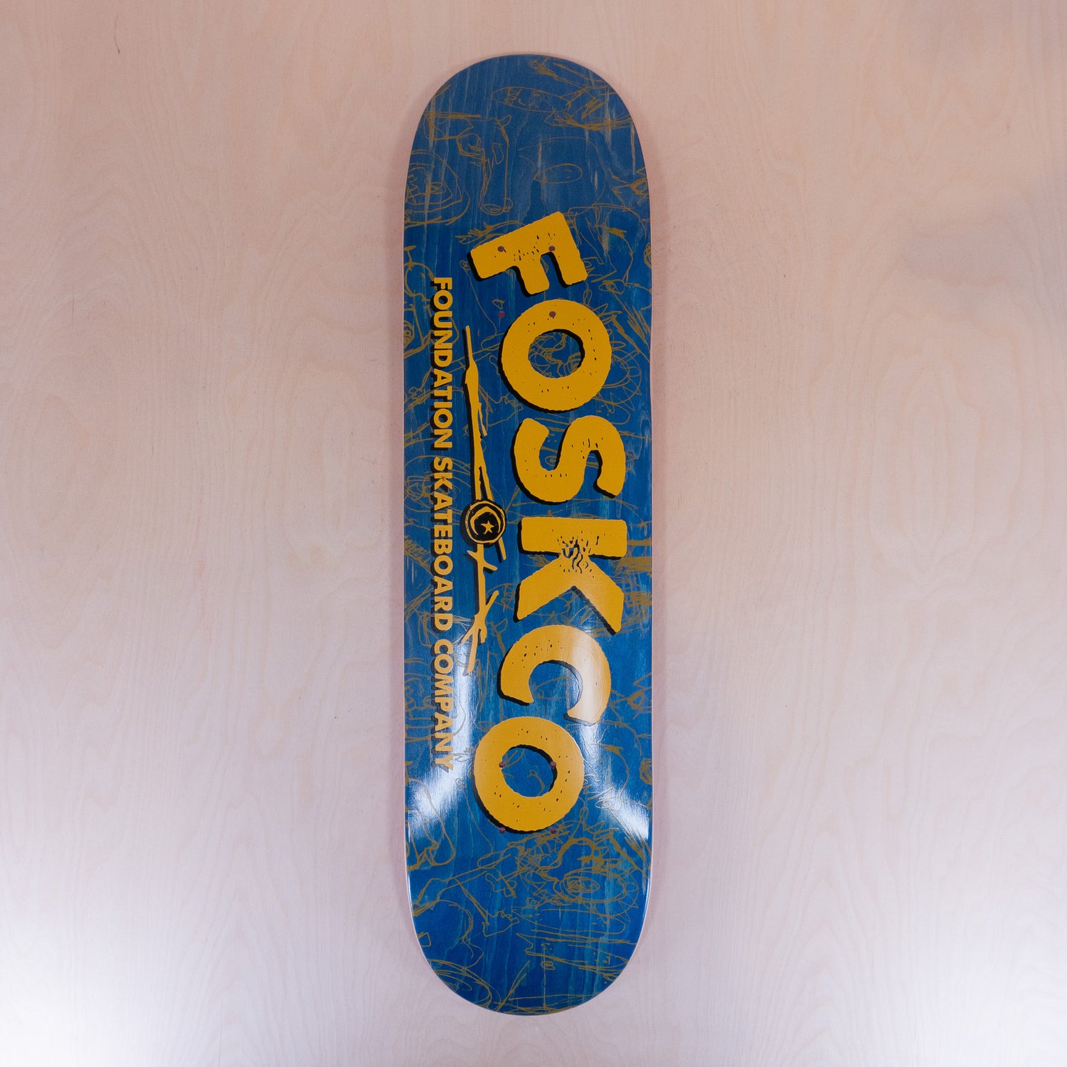Foundation Fosko Yellow 8.0 Skatedeck