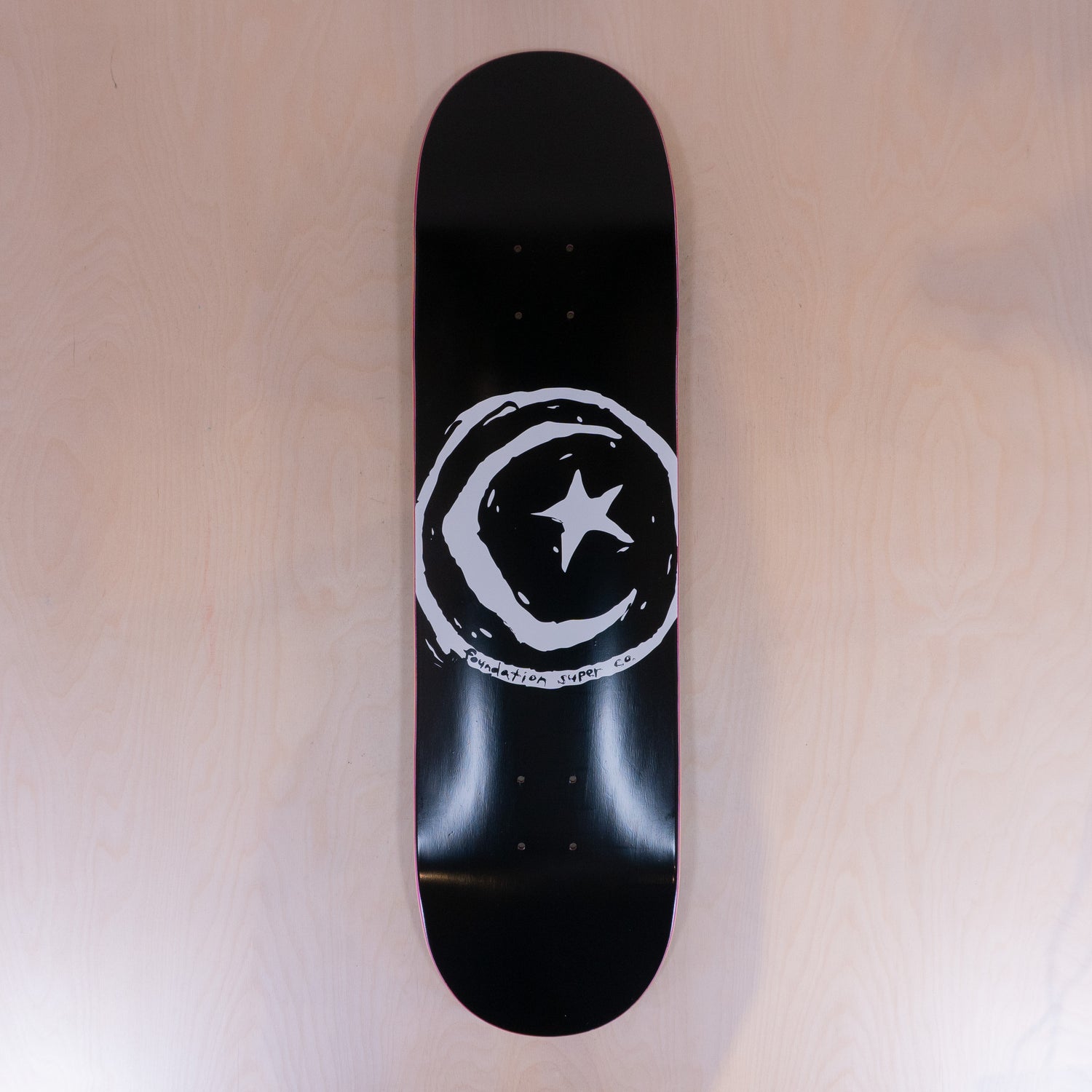 Foundation Star And Moon Black 8.38 Skatedeck