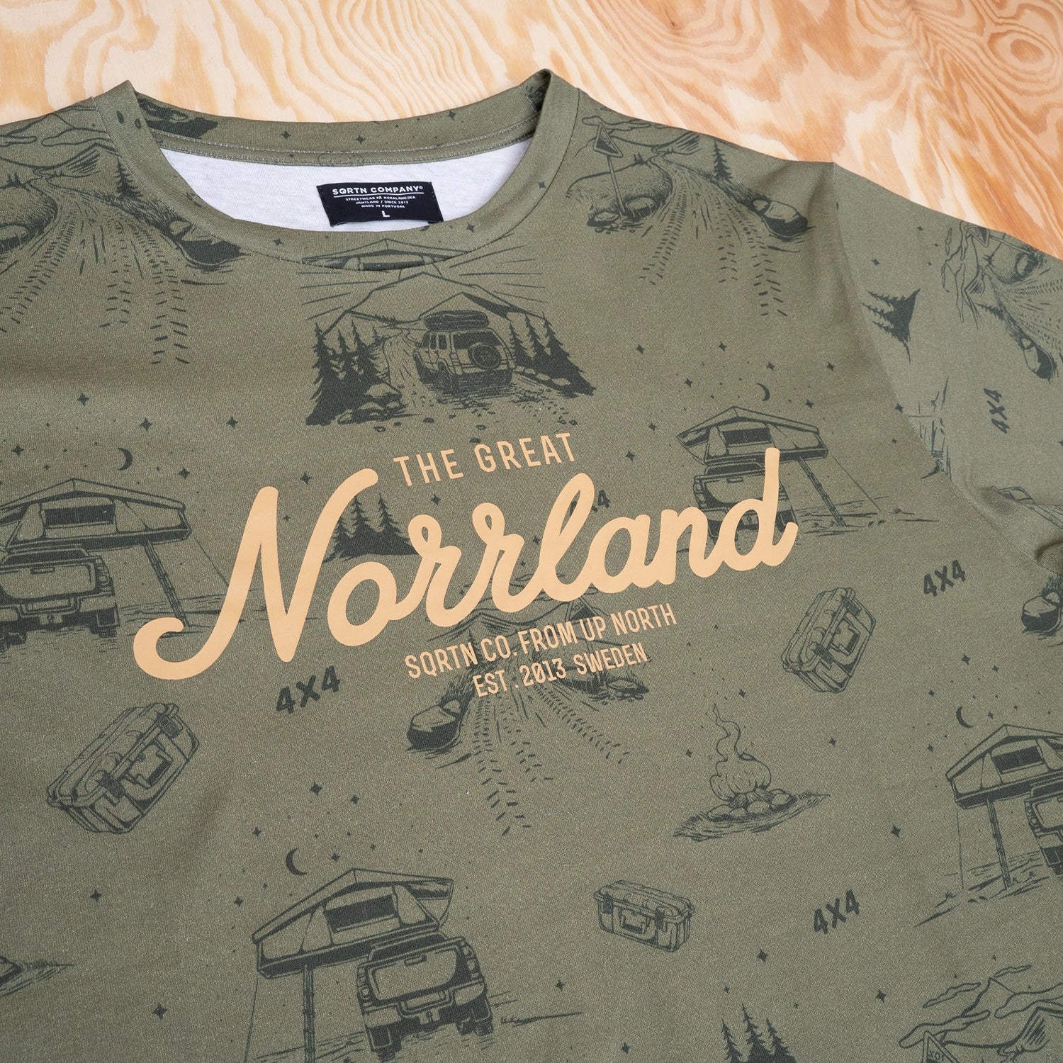 Sqrtn Great Norrland T-shirt TKT Olive