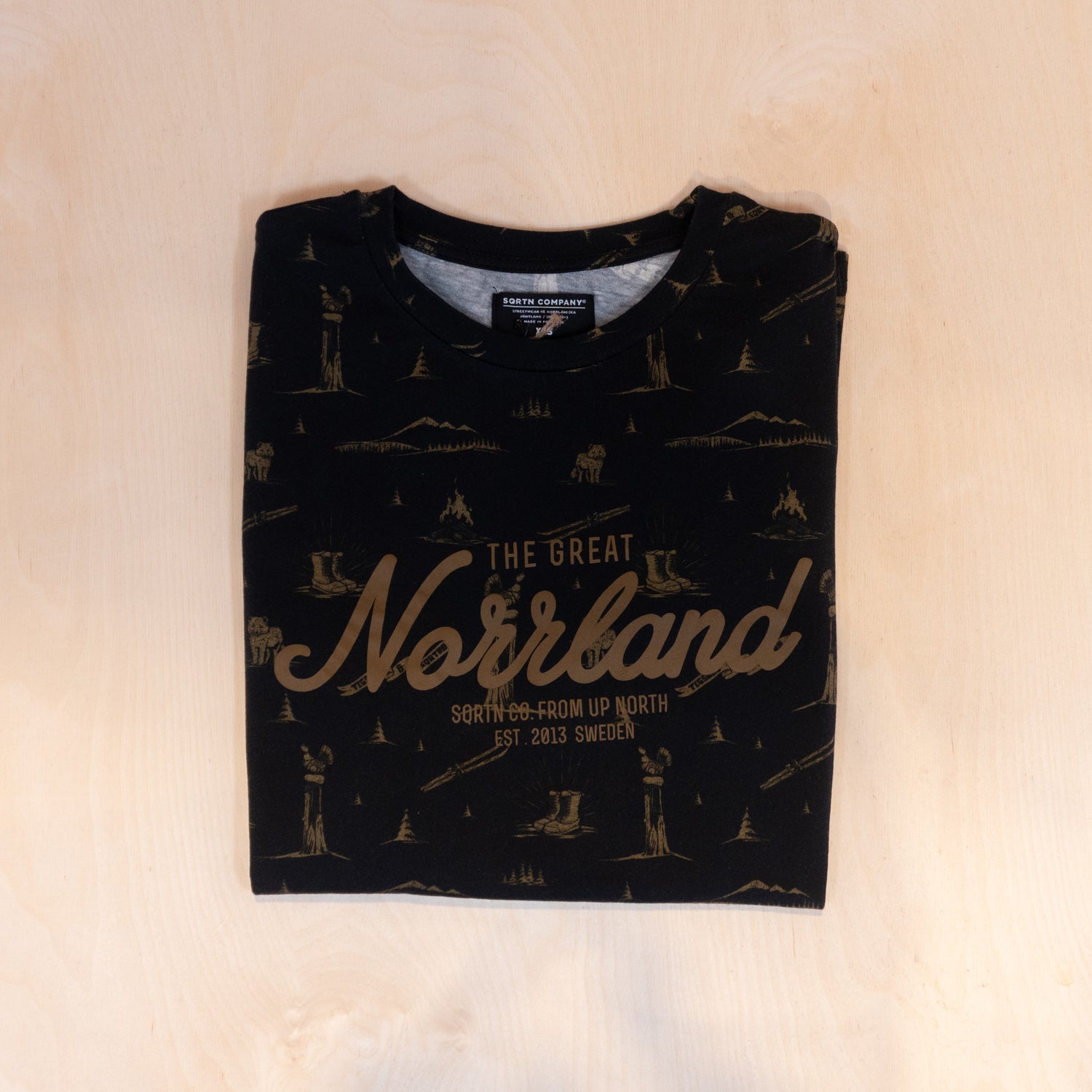 Sqrtn Great Norrland T-shirt Tegsnäs Black