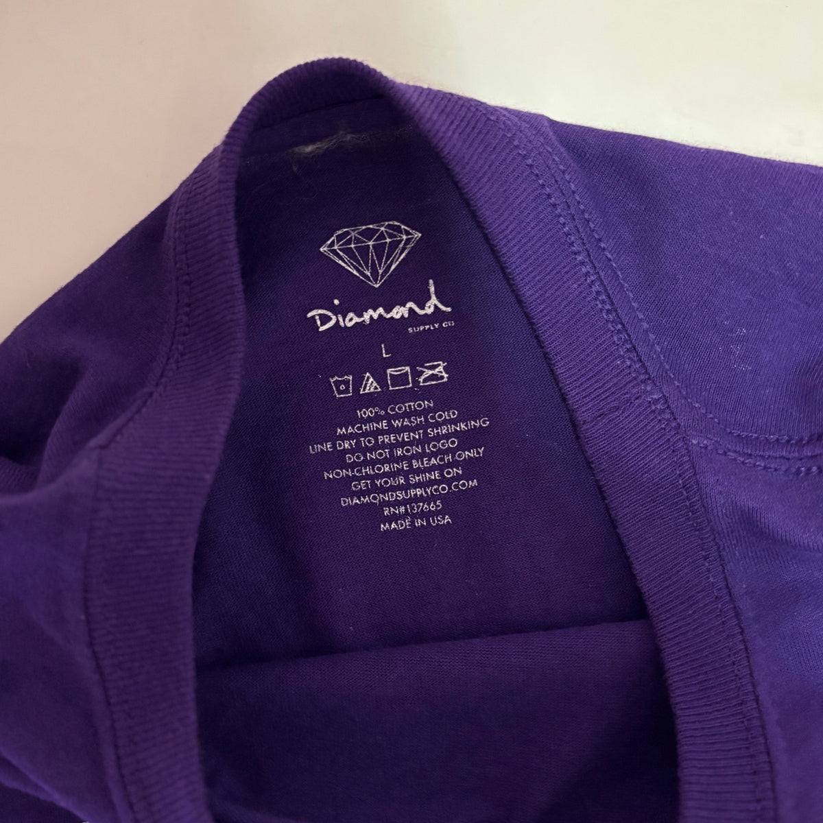 Deadstock Diamond Longsleeve Purple Large