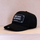 John Hatter & Co. Work Hard Play Harder Trucker Cap Black