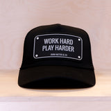 John Hatter & Co. Work Hard Play Harder Trucker Cap Black