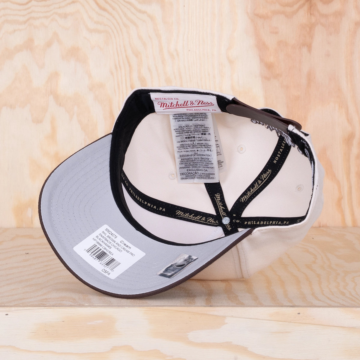 Mitchell & Ness Pro Snapback Chicago Blackhawks Cream