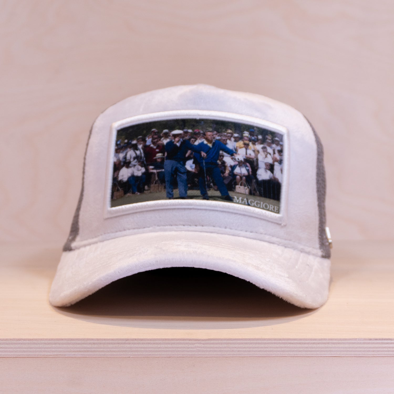 Maggiore Hogan & Palmer Velvet Cap White