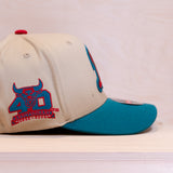 Mitchell & Ness Chicago Bulls First Letter Classic Red Cap Sand/Green