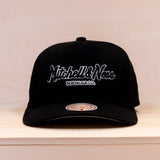 Mitchell & Ness Patches Exclusive Pinscript Pro Crown Cap Black