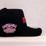 Mitchell & Ness Patches Exclusive Pinscript Pro Crown Cap Black/Red