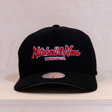 Mitchell & Ness Patches Exclusive Pinscript Pro Crown Cap Black/Red