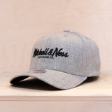 Mitchell & Ness Pinscript Classic Red Cap Heather Grey