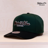 Mitchell & Ness Patches Exclusive Pinscript Pro Crown Cap Green/Black