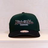 Mitchell & Ness Patches Exclusive Pinscript Pro Crown Cap Green/Black