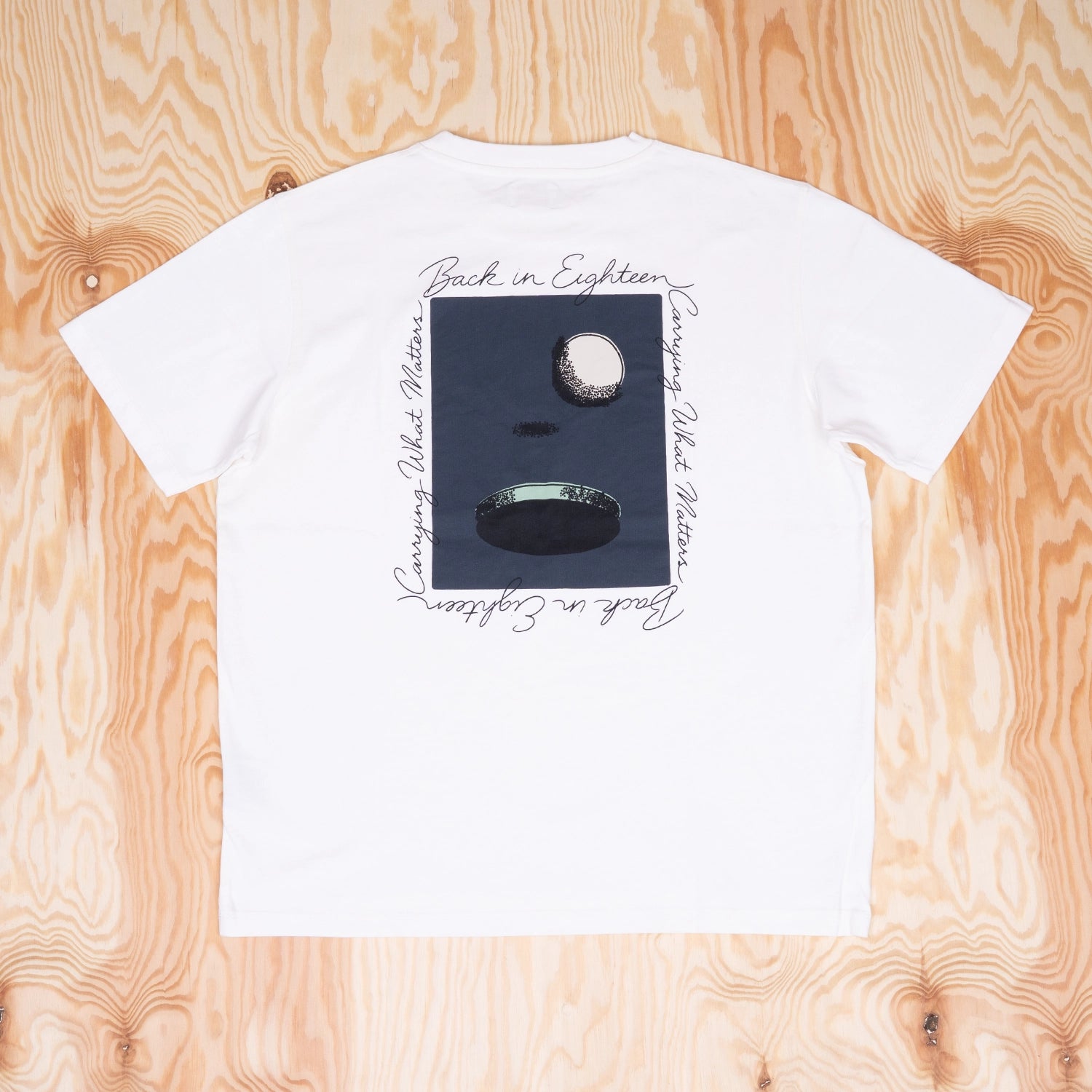 Multi service Back in Eighteen Tee Bright White