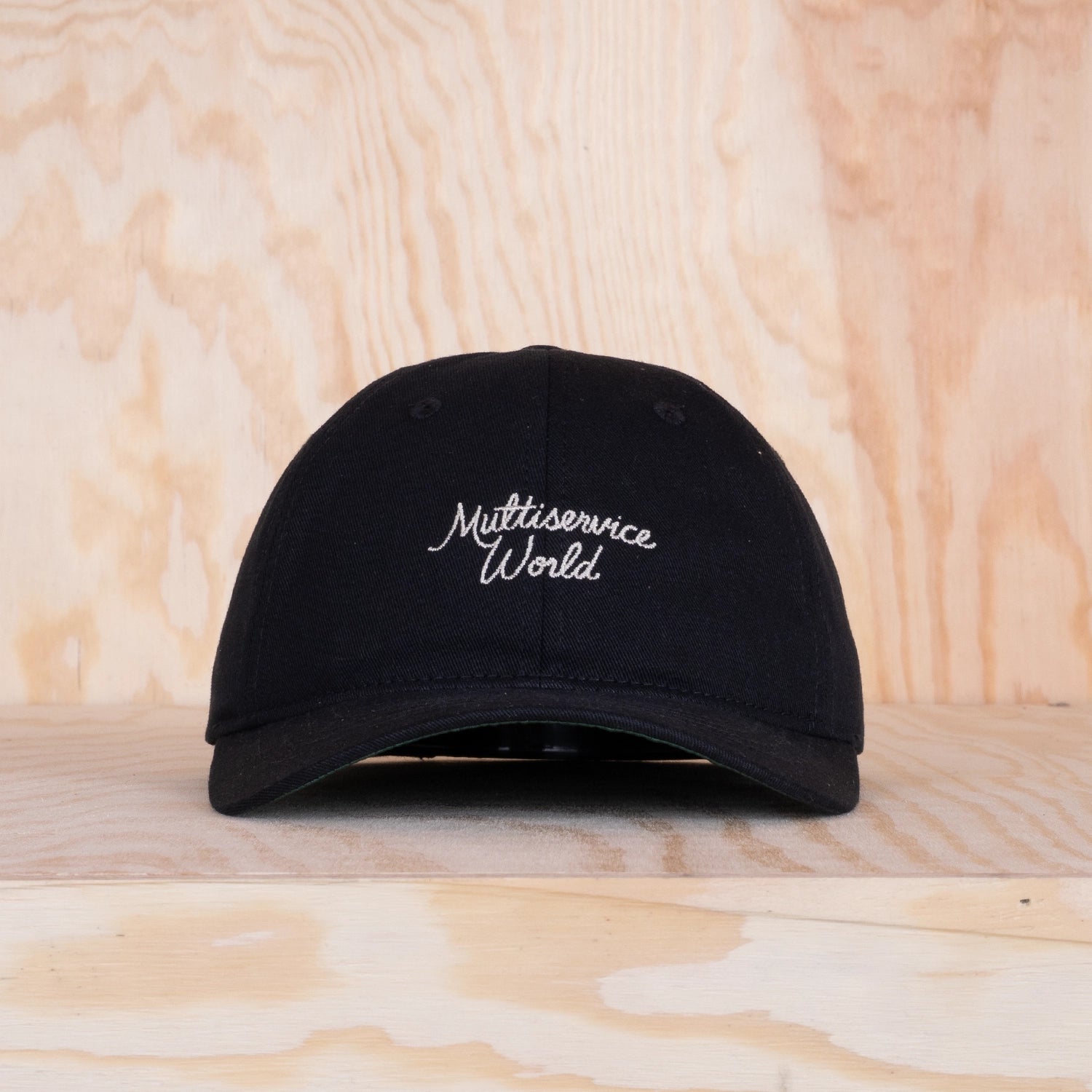 Multiservice World Cotton Twill Signature Cap Black