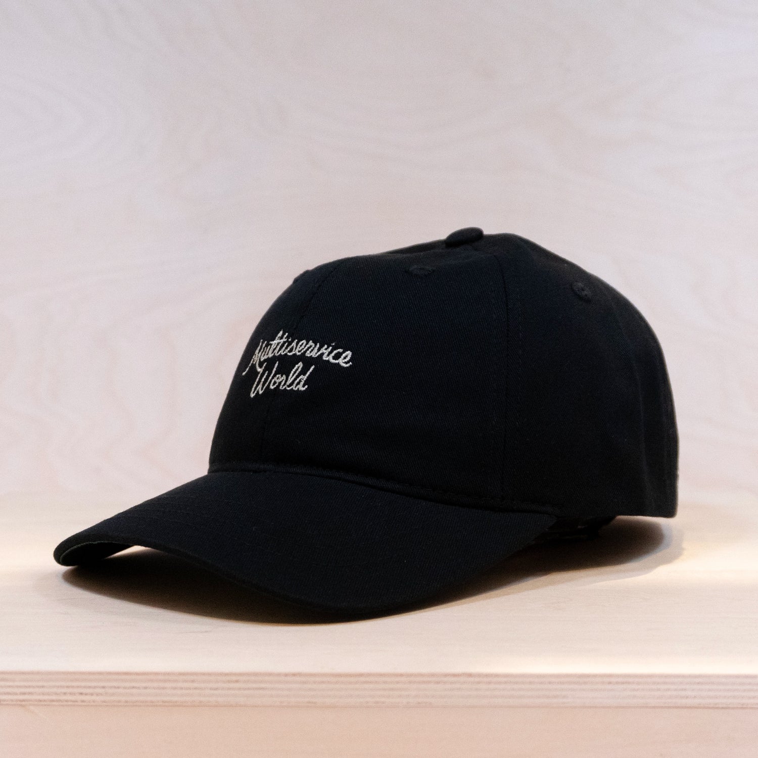 Multiservice World Cotton Twill Signature Cap Black